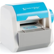 MarkEntegra Küçük Işletmeler ve Kendin Yap El Sanatları Için Çıkartma, Mini, 2,5 Inç Çıkartma ve Etiketleme Makinesi, Taşınabilir, Kalıcı Yapıştırıcı Içerir, Önceden Yüklenmiş (XRN250-CFTEN), Mavi/gri