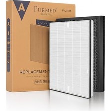 MarkEntegra Tcl Breeva Pro 400 Uyumlu Hava Temizleyici Filtresi – H13 Hepa + Aktif Karbon Katmanlı Yedek Filtre