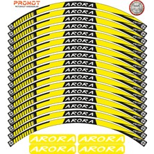Rebon Moto Design Motosiklet Jant Şeridi Arora Uyumlu 6