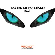 Rebon Moto Design Far Kaplama Rks Srk 125R Uyumlu Mavi