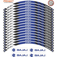 Rebon Moto Design Motosiklet Jant Şeridi Bajaj Pulsar Ns 200 Uyumlu 8