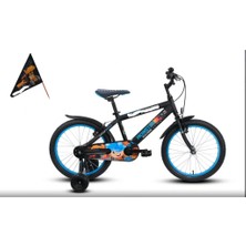 tp Monster 20 Jant Alüminyum Çocuk Bisikleti Mat Siyah-Gri-Mavi