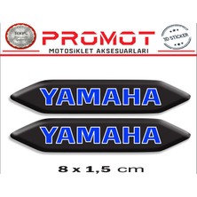 Rebon Moto Design Damla Logo Yamaha Kabartmalı 2'li Sticker 002