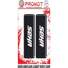 Rebon Moto Design Damla Logo Kanuni Seha Ön Maşa Kabartmalı 2'li Sticker 2