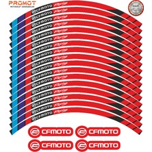 Rebon Moto Design Motosiklet Jant Şeridi Cf Moto Uyumlu 6