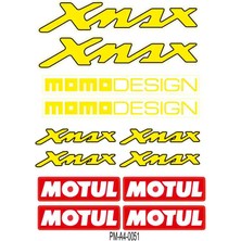 Rebon Moto Design Sticker Seti Xmax Momo Design 04