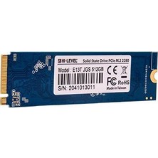 HI-LEVEL HLV-M2PCIeSSD2280/512G M.2 512GB (3300/3100MBs) PCIe + NVMe NVMe SSD Disk