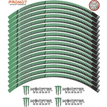 Rebon Moto Design Motosiklet Jant Şeridi Monster Tasarımlı 7