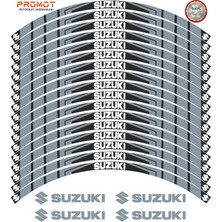 Rebon Moto Design Motosiklet Jant Şeridi Suzukı Uyumlu 1