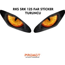 Rebon Moto Design Far Kaplama Rks Srk 125R Uyumlu Turuncu