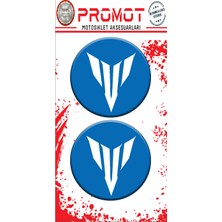 Rebon Moto Design Damla Logo Sticker mt Logo Kabartmalı 5X5CM 07