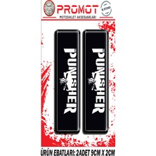 Rebon Moto Design Damla Logo Punısher Ön Maşa Kabartmalı 2'li Sticker 1
