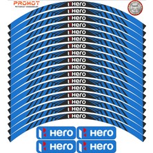 Rebon Moto Design Motosiklet Jant Şeridi Hero Uyumlu 4