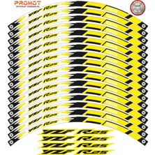 Rebon Moto Design Motosiklet Jant Şeridi Yamaha R25 Uyumlu 4