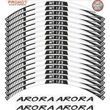Rebon Moto Design Motosiklet Jant Şeridi Arora mt 125 Uyumlu 3