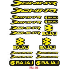 Rebon Moto Design Sticker Seti Dominar Bajaj Motosiklet A4 Ebatı 04