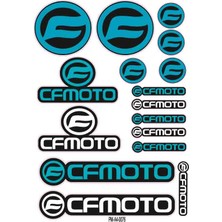 Rebon Moto Design Sticker Seti Cfmoto Ekipman Kask Motorsiklet 01