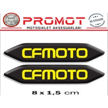 Rebon Moto Design Damla Logo Cf Moto Kabartmalı 2'li Sticker 003