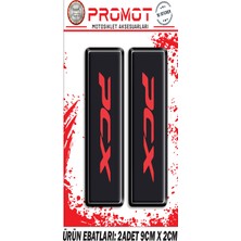 Rebon Moto Design Damla Logo Pcx 125-150 Ön Maşa Kabartmalı 2'li Sticker 3