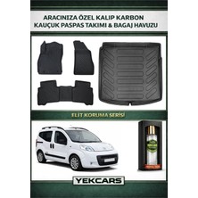 Yek Cars Citroen Nemo 2017 Model Karbonlu Kauçuk Paspas Seti ve Bagaj Havuzu