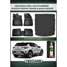 Yek Cars Opel Frontera Elektrikli  2026 Model Karbonlu Kauçuk Paspas Seti ve Üst Bagaj Havuzu