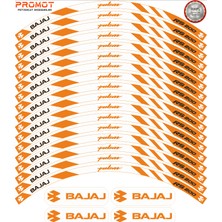 Rebon Moto Design Motosiklet Jant Şeridi Bajaj Pulsar Rs 200 Uyumlu 4