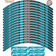 Rebon Moto Design Motosiklet Jant Şeridi Racing Tasarımlı 5