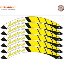 Rebon Moto Design Motosiklet Jant Şeridi Honda Activa Uyumlu 6