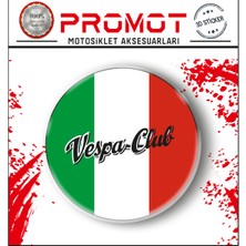 Rebon Moto Design Stıcker Seti Vespa 3D Damla Logo Sticker 5cm 2