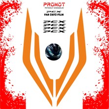 Rebon Moto Design Far Kaplama Pcx 125/150 Uyumlu 2021-24 Turuncu