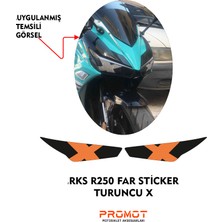 Rebon Moto Design Far Kaplama Rks R250 Uyumlu Turuncu x 2023/24