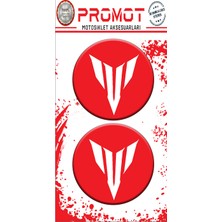 Rebon Moto Design Damla Logo Sticker mt Logo Kabartmalı 5X5CM 06