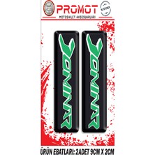 Rebon Moto Design Damla Logo Dominar Ön Maşa Kabartmalı 2'li Sticker 3