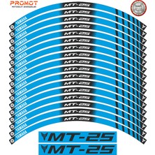 Rebon Moto Design Motosiklet Jant Şeridi Yamaha MT25 Uyumlu 2