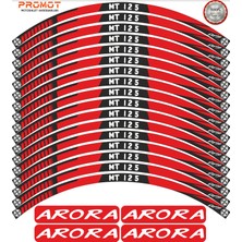 Rebon Moto Design Motosiklet Jant Şeridi Arora mt 125 Uyumlu 1
