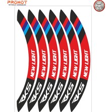 Rebon Moto Design Motosiklet Jant Şeridi Rks Newlight Uyumlu 1