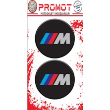 Rebon Moto Design Damla Logo Sticker Bmw Logo Kabartmalı 5X5CM 03