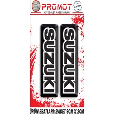 Rebon Moto Design Damla Logo Suzuki Ön Maşa Kabartmalı 2'li Sticker 004