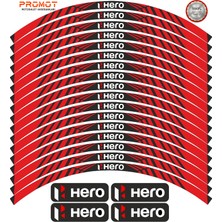 Rebon Moto Design Motosiklet Jant Şeridi Hero Uyumlu 1