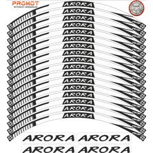 Rebon Moto Design Motosiklet Jant Şeridi Arora Uyumlu 5