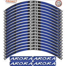 Rebon Moto Design Motosiklet Jant Şeridi Arora mt 125 Uyumlu 4