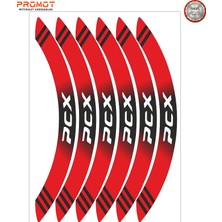 Rebon Moto Design Motosiklet Jant Şeridi Honda Pcx Uyumlu 9