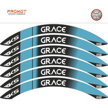 Rebon Moto Design Motosiklet Jant Şeridi Rks Grace Uyumlu 2