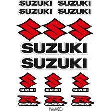 Rebon Moto Design Sticker Seti Sponsor Suzukı Tasarımlı Grenaj Kaplama 01