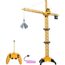 MarkEntegra Oyuncak 128 cm Dev Boy Uzaktan Kumandalı Tam Otomatik Gövdesi ve Halatı Hareketli Şarjlı Kule Vinç