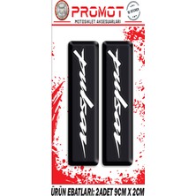Rebon Moto Design Damla Logo Pulsar Ön Maşa Kabartmalı 2'li Sticker 6