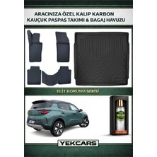 Yek Cars Opel Frontera (Phev) 2025 Model Karbonlu Kauçuk Paspas Seti ve Alt Bagaj Havuzu