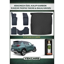 Yek Cars Opel Frontera (Phev) 2026 Model Karbonlu Kauçuk Paspas Seti ve Üst Bagaj Havuzu