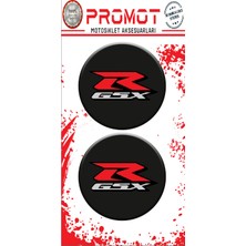 Rebon Moto Design Damla Logo Sticker Gsxr Suzukı Kabartmalı 5X5CM 01