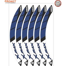 Rebon Moto Design Motosiklet Jant Şeridi Yamaha Xmax Uyumlu 3